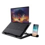 Stand/Cooler notebook Trust GXT 1125 Quno, max 17.3 inch, 5 ventilatoare, suport de telefon detasabil TRUST - 11